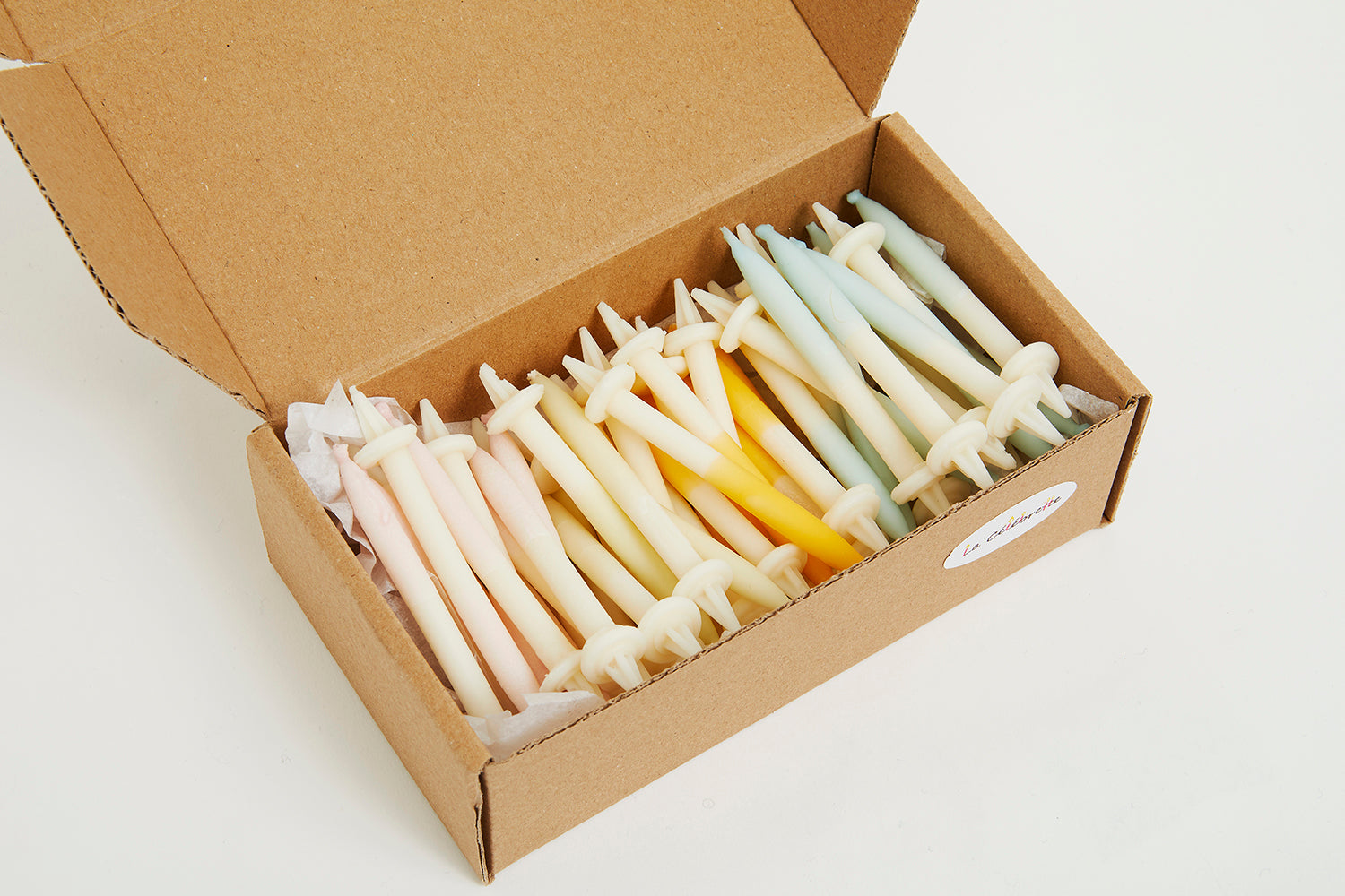 Boite de bougies naturelles et écoresponsables La Célébrette