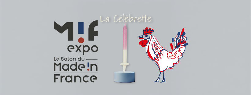 Les bougies d'anniversaire de la Célébrette présentes au salon du Made in France - MIF 2024