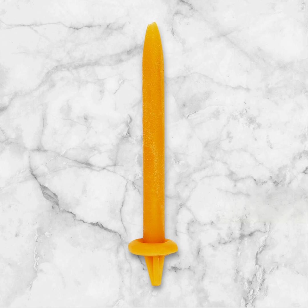 Bougie d'anniversaire naturelle en cire d'abeille